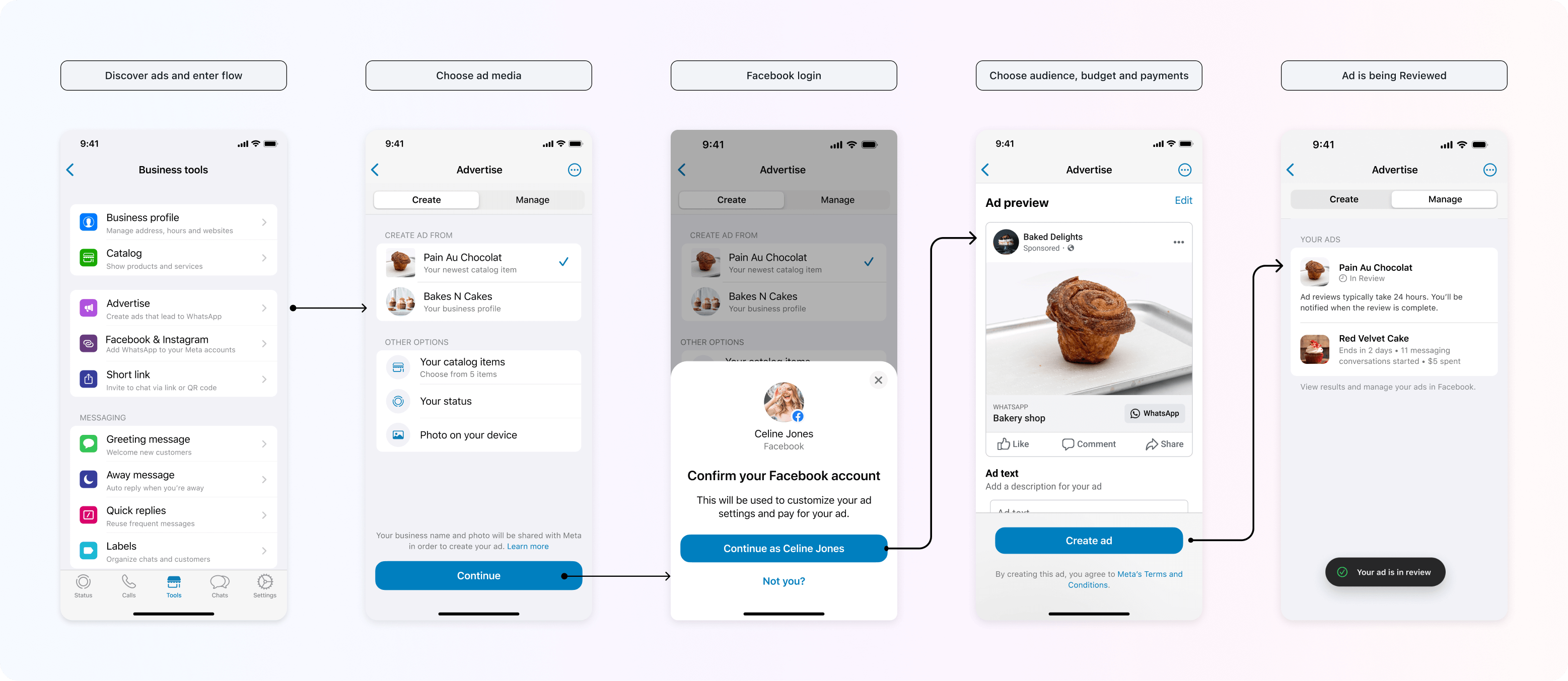 Bringing native ad creation to the WhatsApp Business app